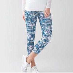 Lululemon High Rise Wunder Under Leggings Blurry Belle
